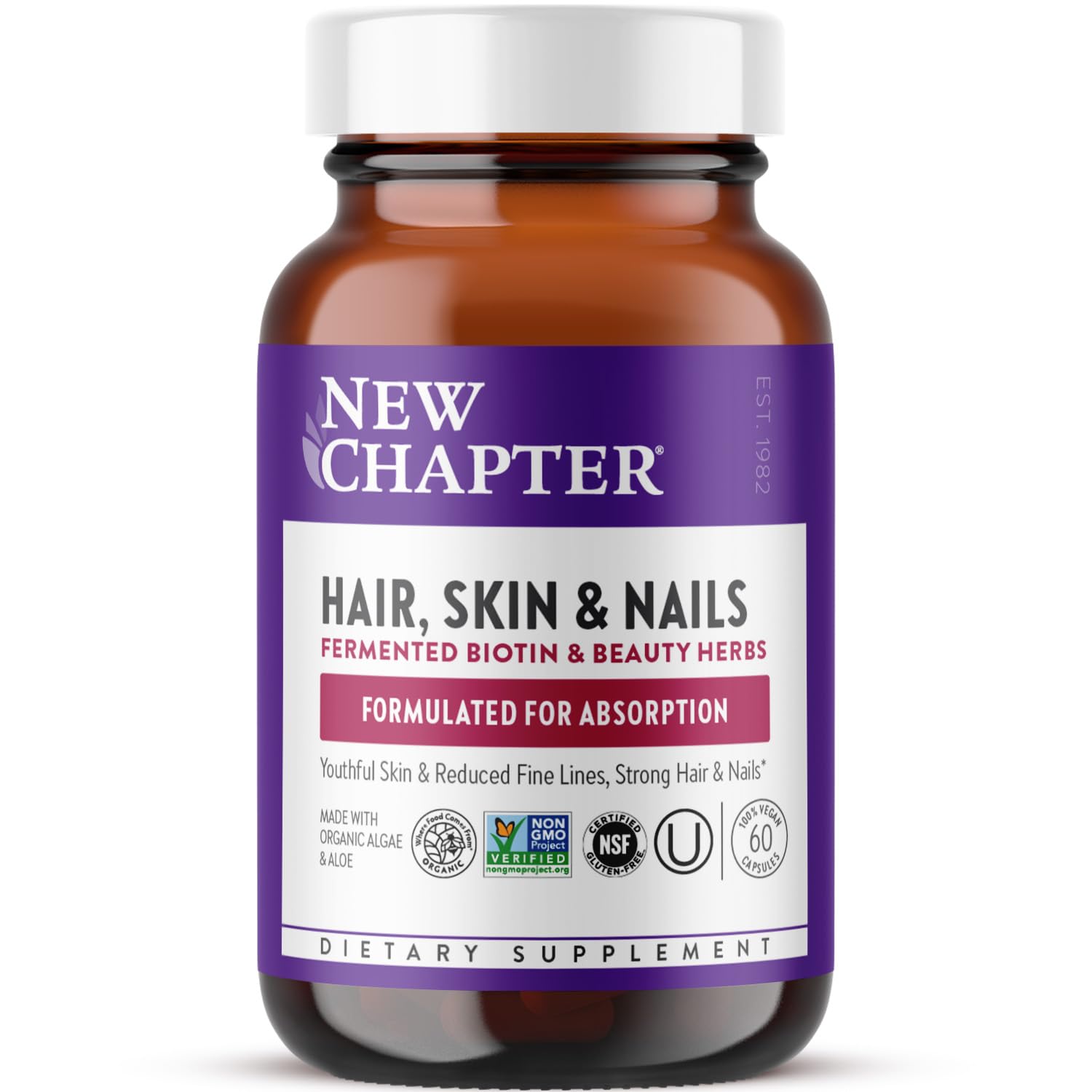 New Chapter Perfect Hair, Skin & Nails 60 Vegetarian Capsules