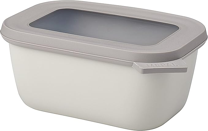Mepal Cirqula Multi Bowl Rectangular 500ml | Nordic White