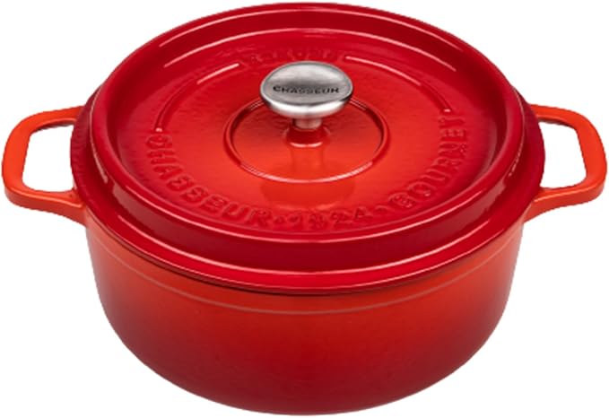 Chasseur Gourmet Round French Oven (Crimson) - 26cm