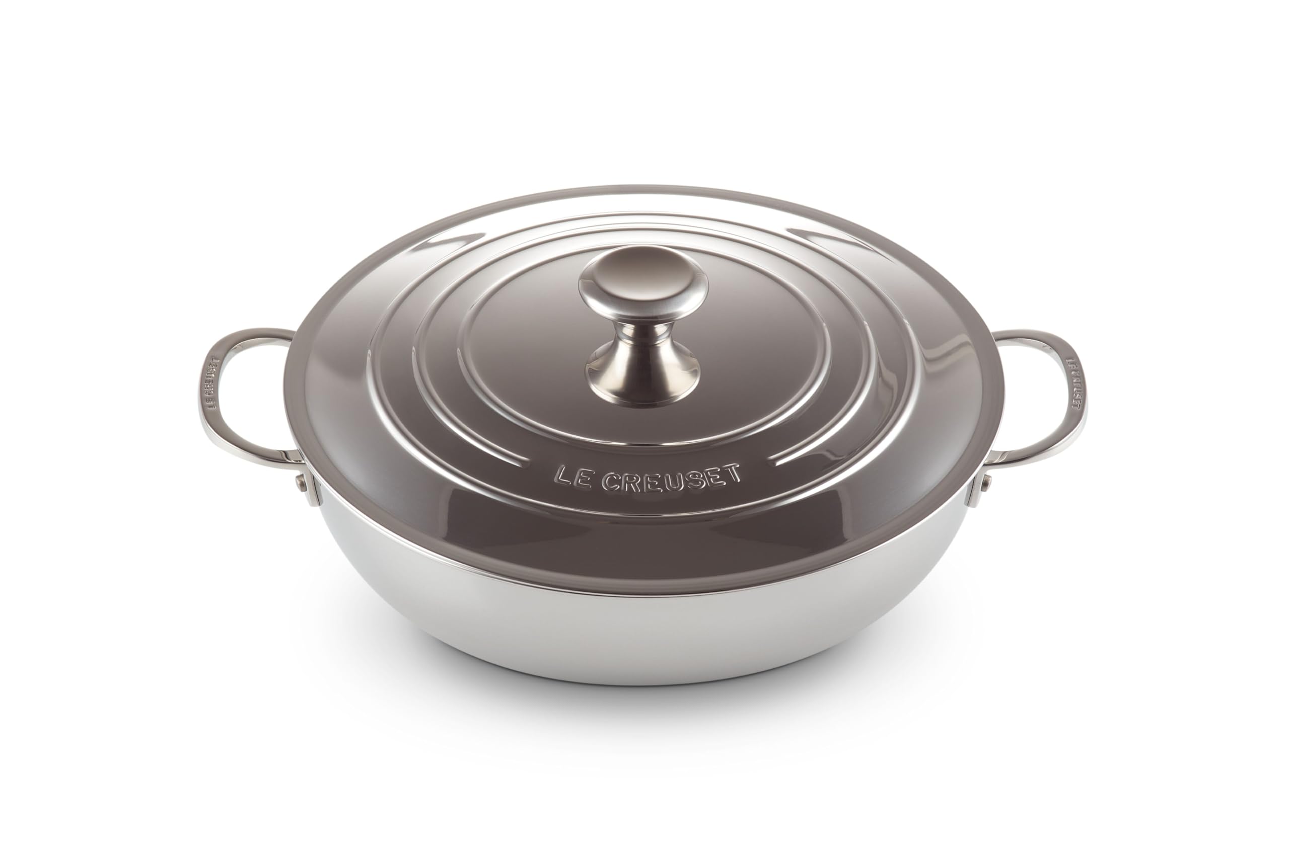 Le Creuset Signature 3-Ply Stainless Steel Shallow Casserole 30cm