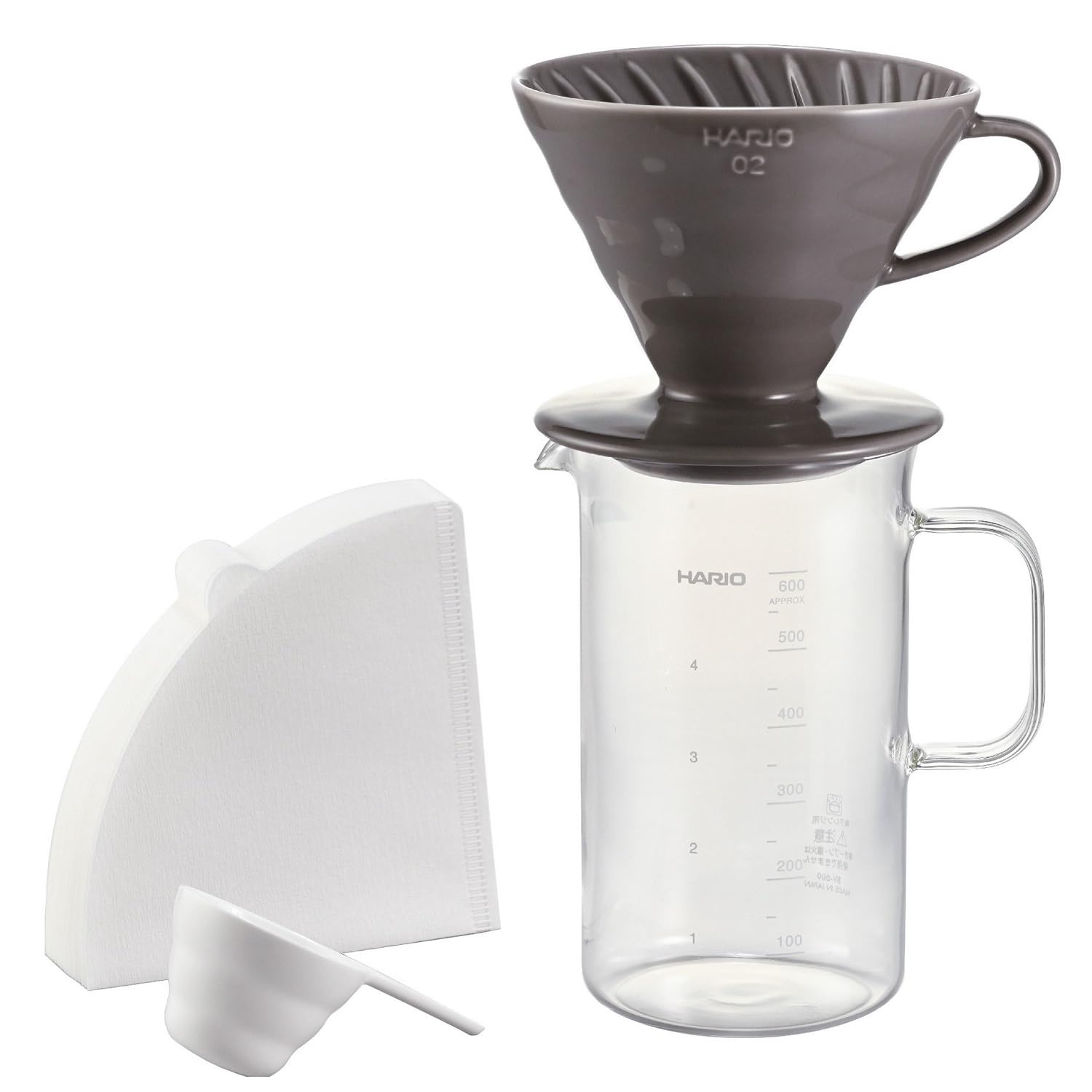 Hario Craft Science Beaker Server & V60-02 Dripper Set