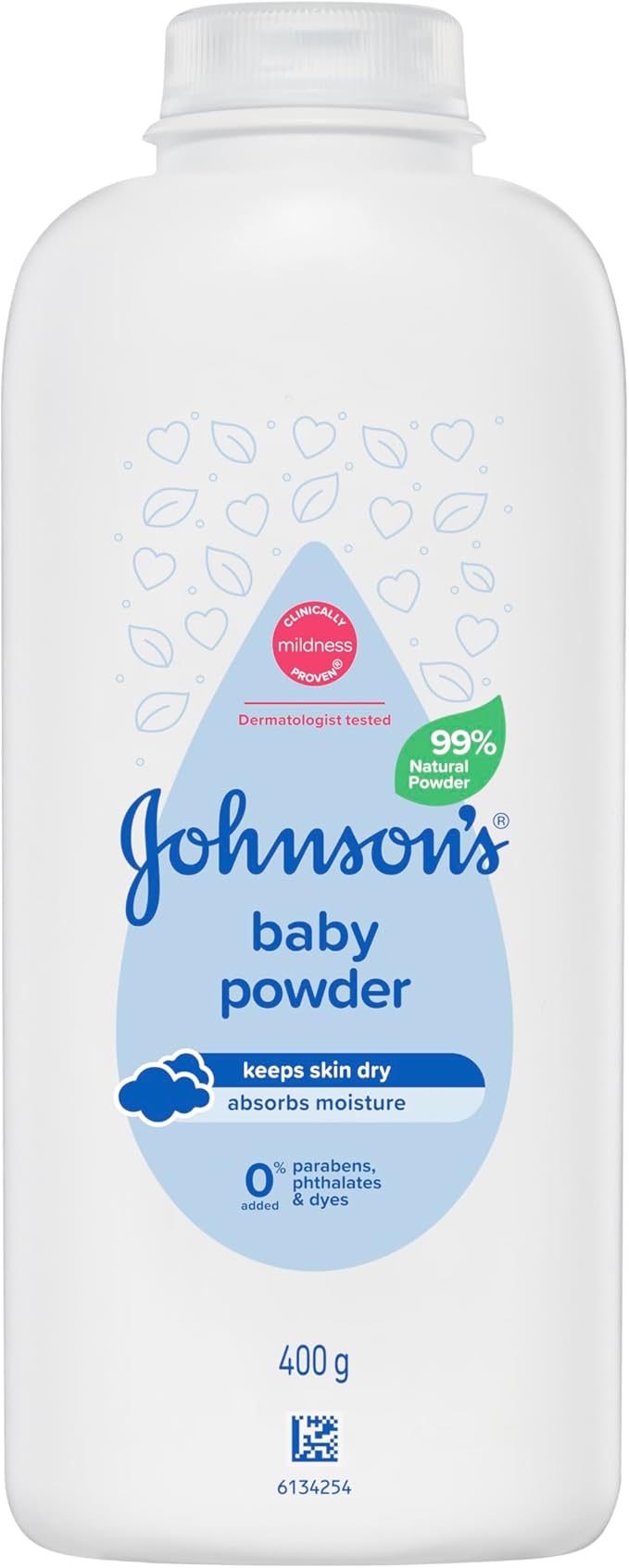 Johnson’s Baby Pure Cornstarch Moisture Absorbing Baby Powder 400g