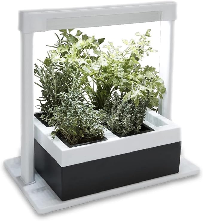 Greenlife Herb Lamp 4 Pot Self Watering Growing Kit