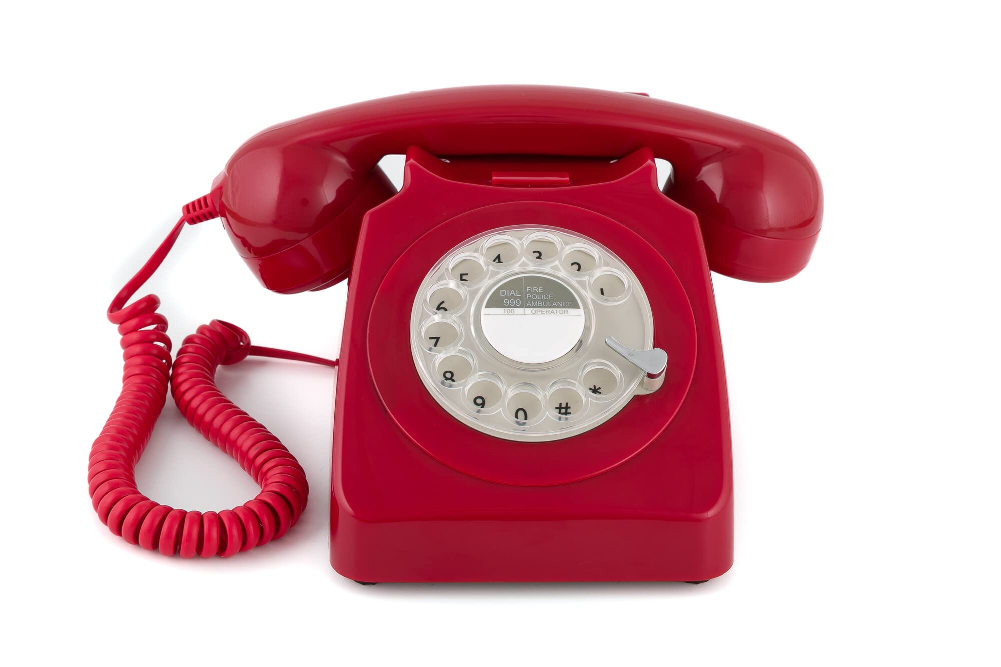 GPO Retro 746 Rotary Telephone - Red