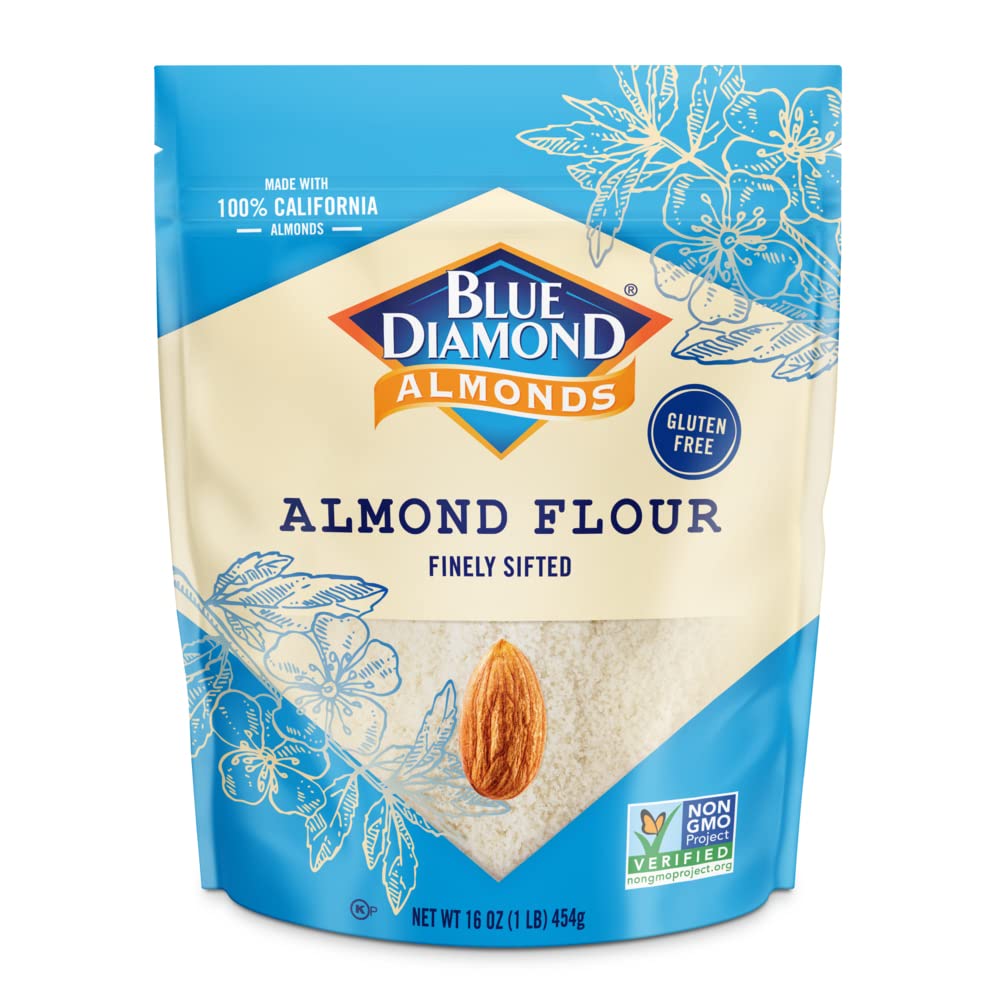 Blue Diamond Almonds almond Flour Gluten Free Blanched Finely Sifted 1 LB