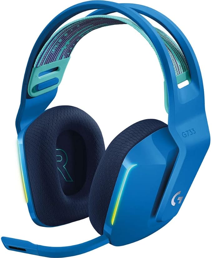 Logitech G733 Lightspeed Wireless RGB Gaming Headset (Blue)