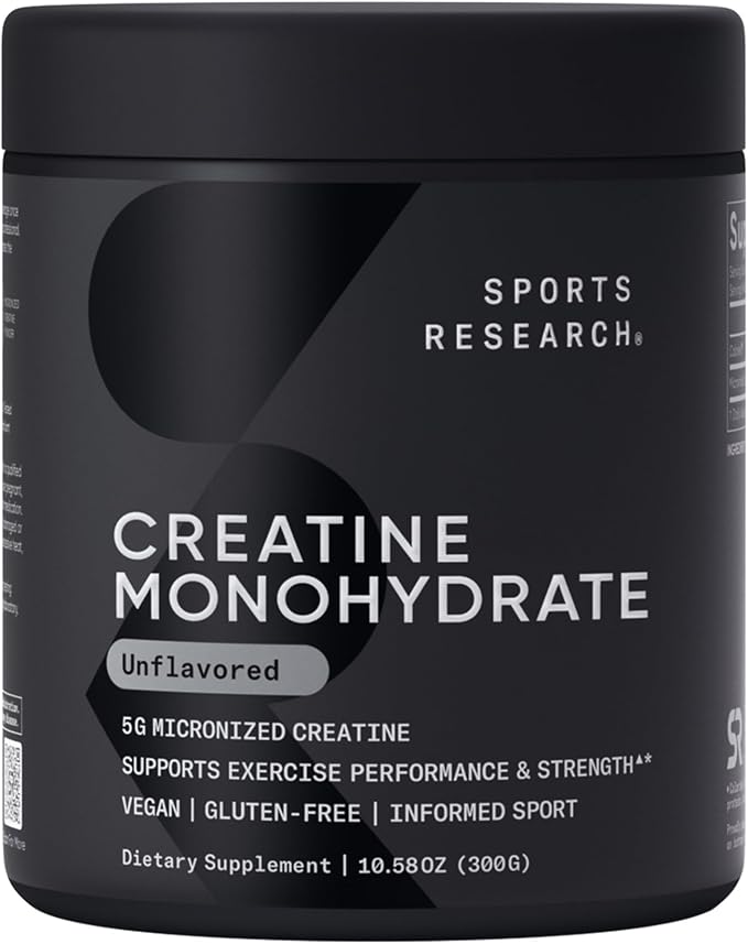 Sports Research, Creatine Monohydrate, Unflavored, 1.1 LB (500 g)