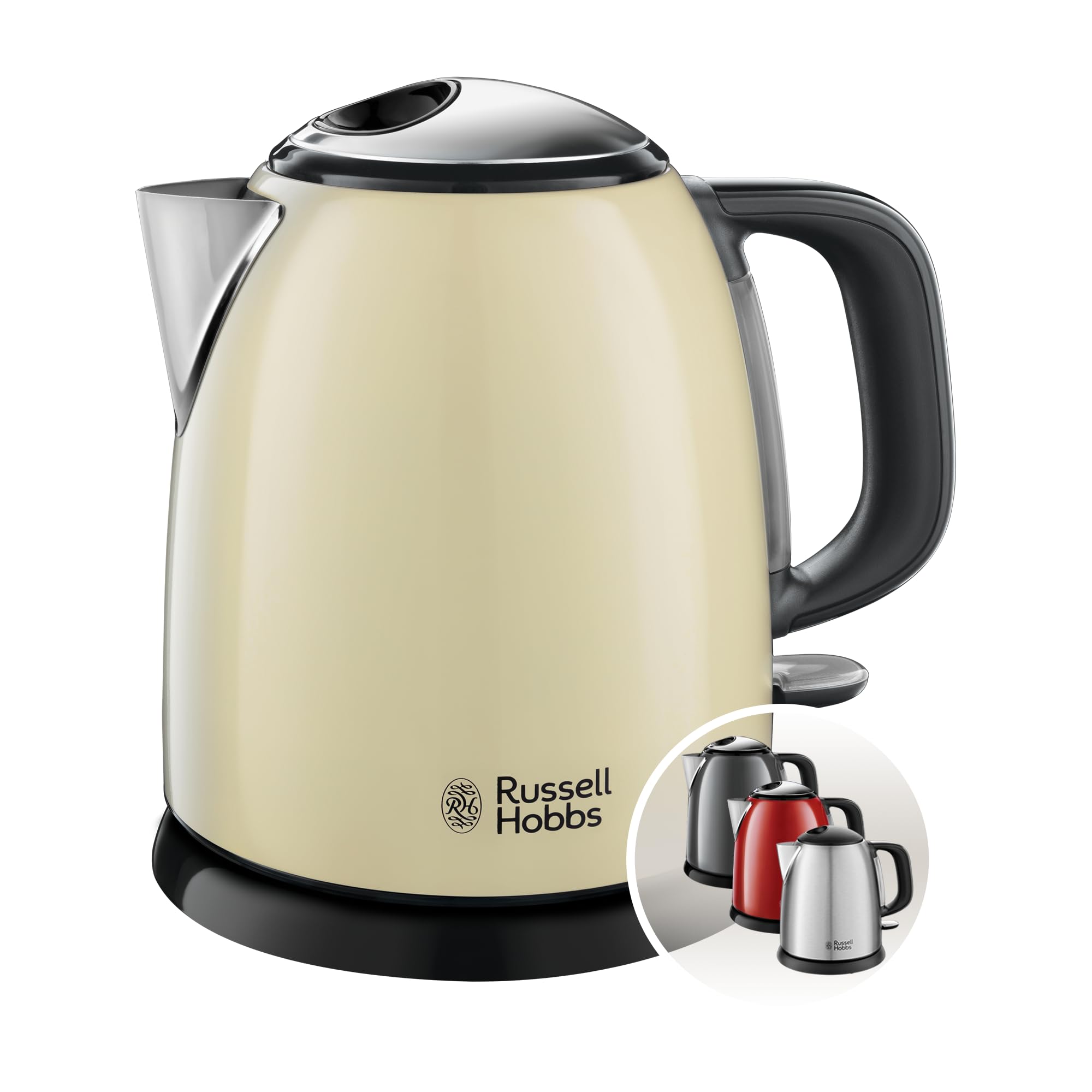 Russell Hobbs Mini Colors Plus+ Kettle 1L Cream