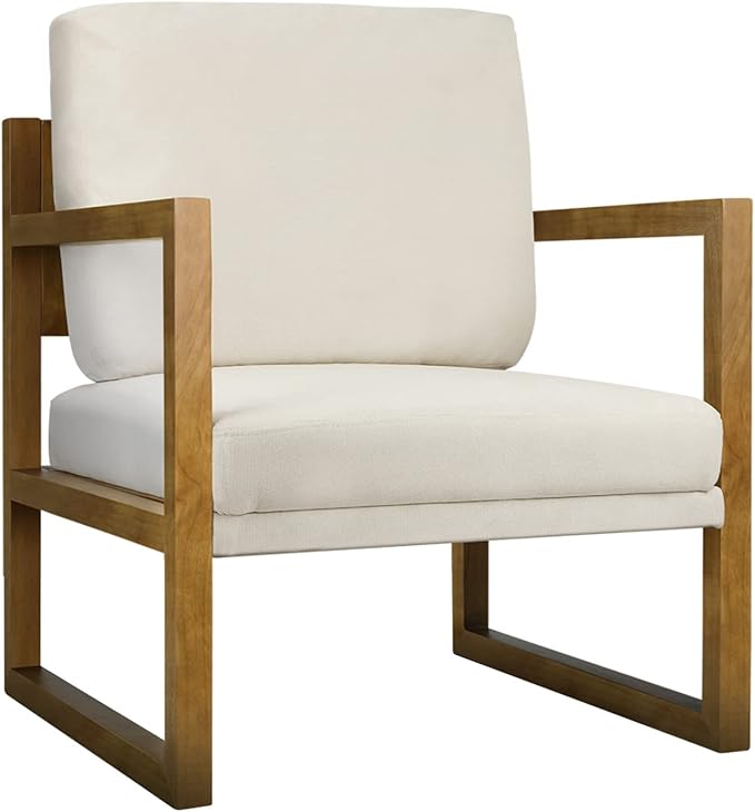 Oikiture Armchair Lounge Sofa Chair Fabric Accent Chairs Tub Armchairs Couches