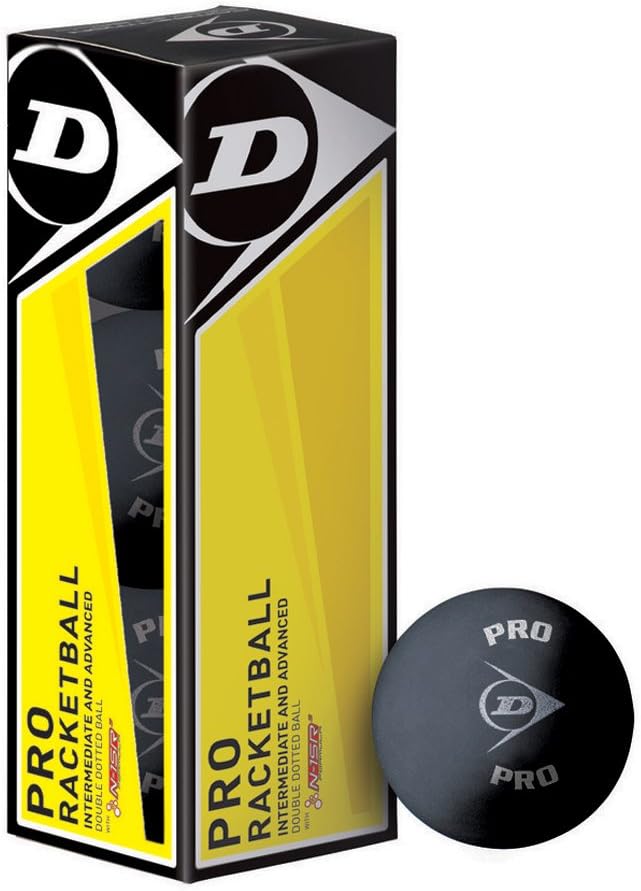 Dunlop Pro Racketball Balls (Box of 3)