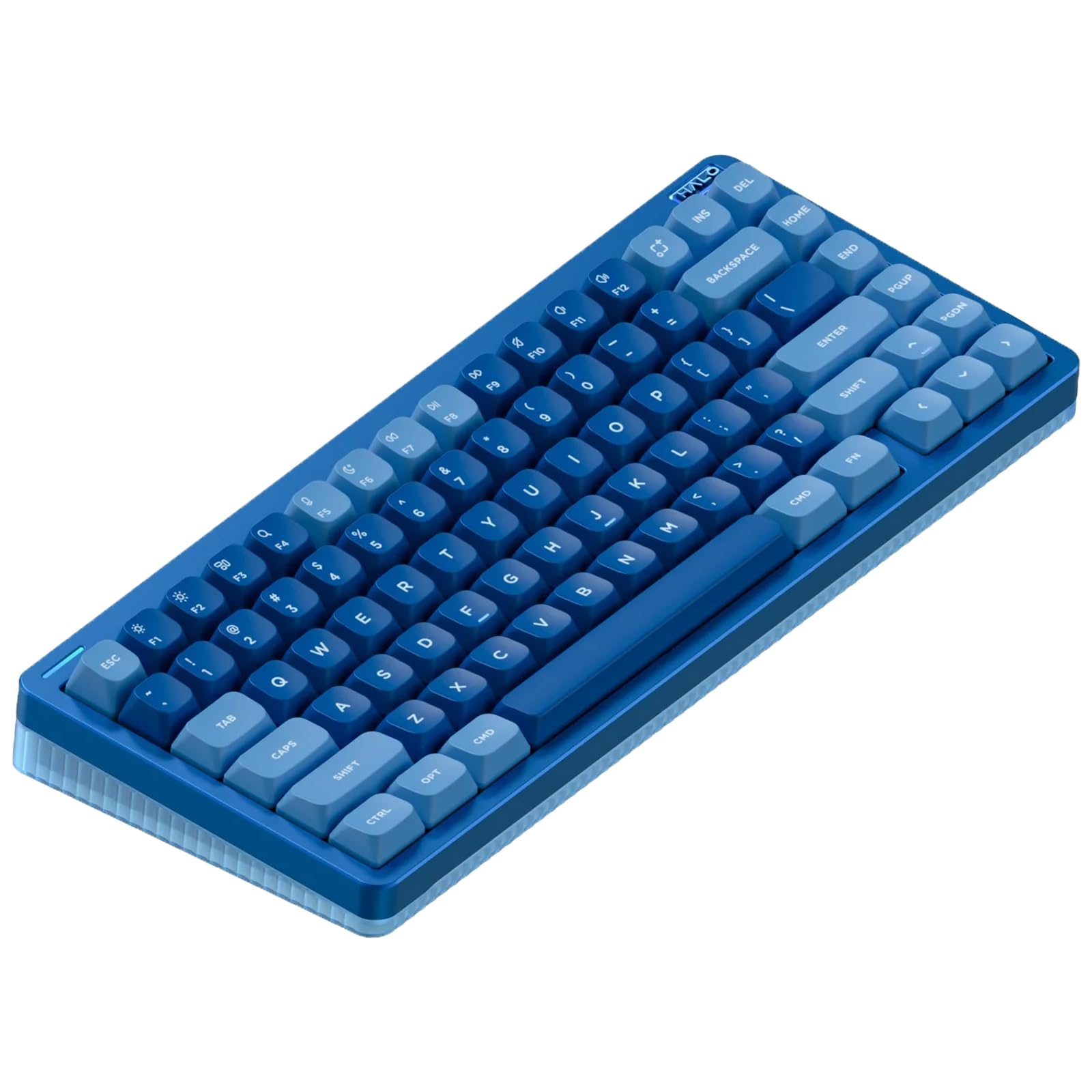 NuPhy Halo75 V2 QMK/VIA Wireless Raspberry Switch Mechanical Keyboard - Blue Lagoon