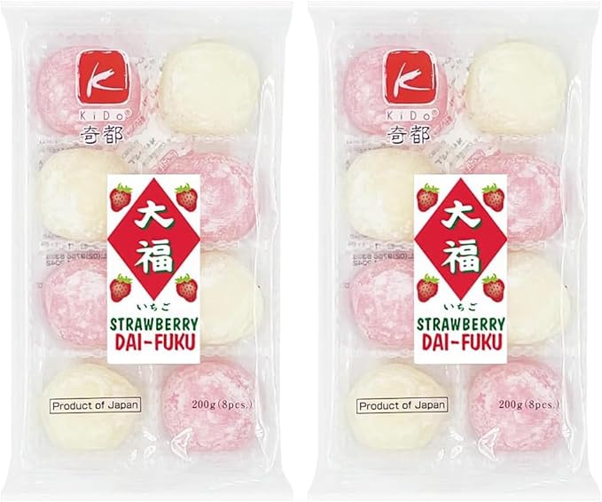 Kido Strawberry & Chocolate Dai-Fuku (Mochi) 200g