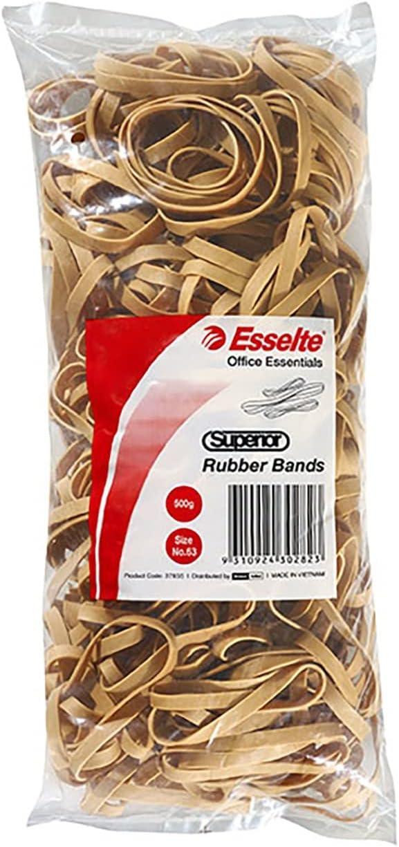 Esselte No.63 Superior Rubber Bands 500gm Bag