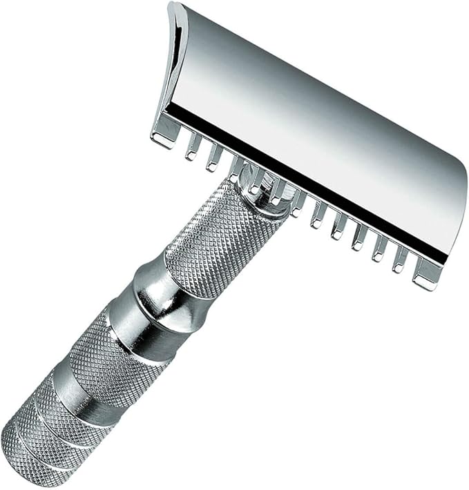 Merkur Solingen 933 Travel Razor with Leather Case