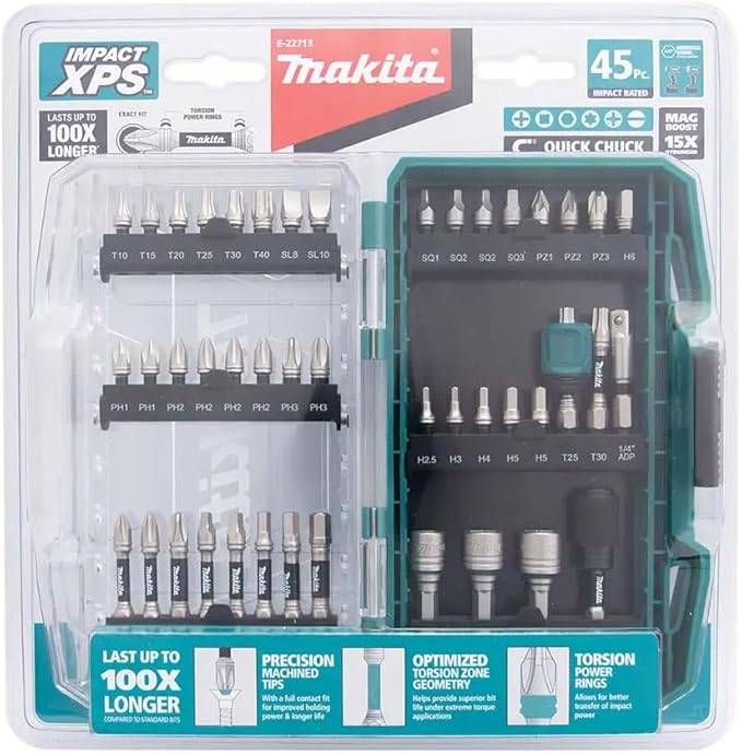 Makita E-22713 45 Piece Impact XPS Bit Set | Tools Warehouse