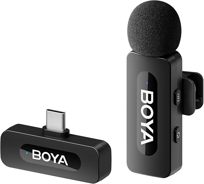Boya BY-V10 Wireless Lavalier Microphone for Android USB-C Smartphone