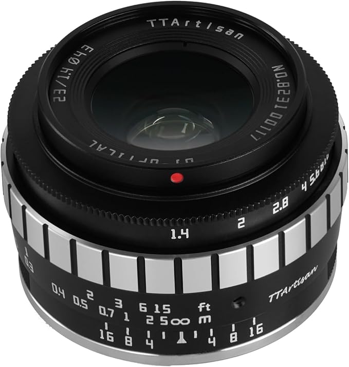 TTArtisan 23mm f/1.4 APS-C Lens for Canon EOS-M (Black & Silver)