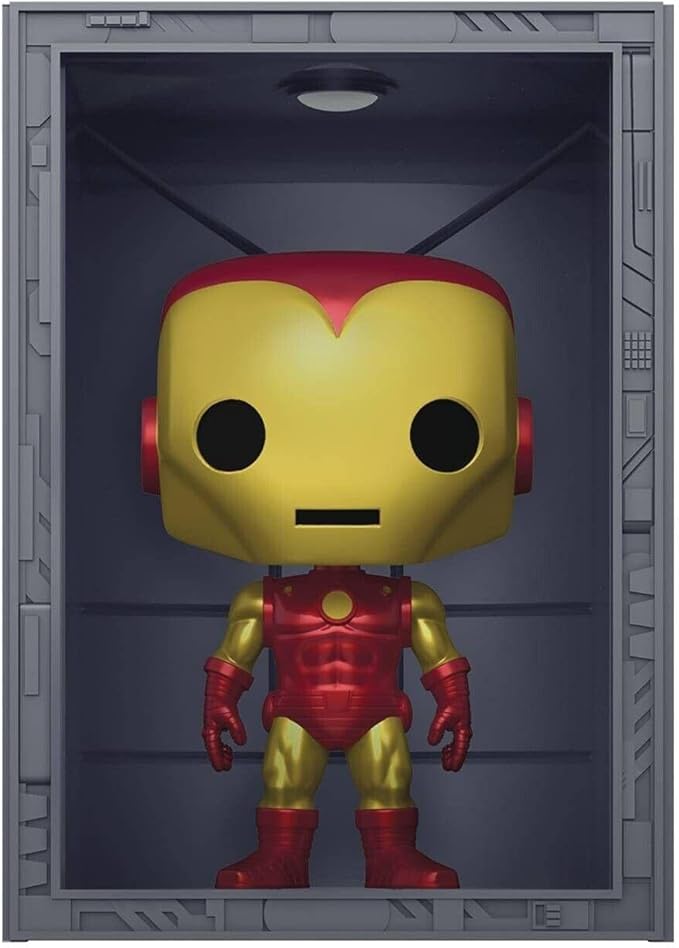 Marvel Hall of Armor Iron Man Model 4 Metallic Deluxe Pop! Vinyl