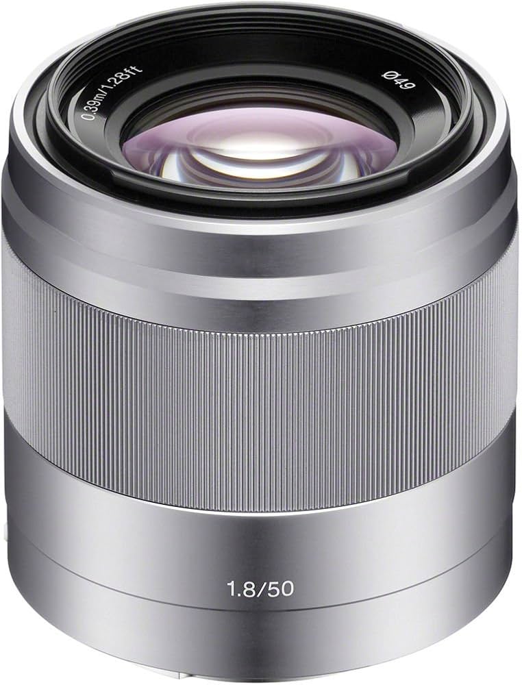 Sony E 50mm f/1.8 OSS Lens (Silver)
