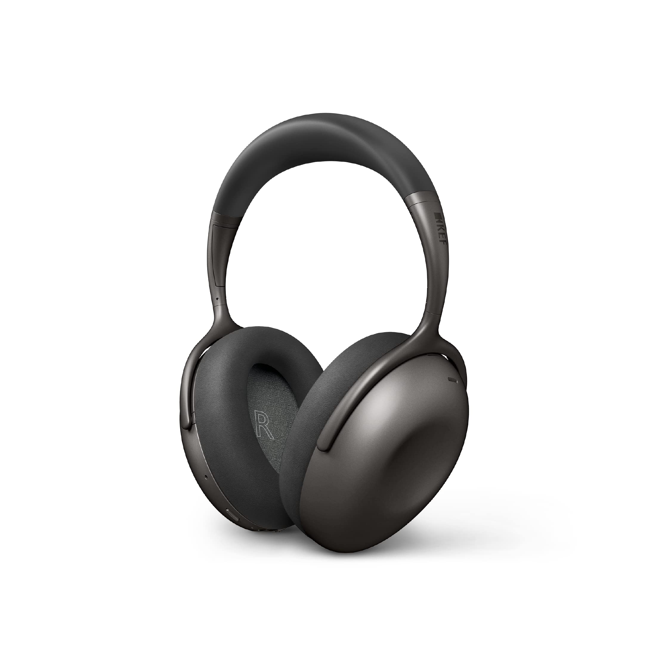 KEF MU7 Noise Cancelling Wireless Headphones, Charcoal