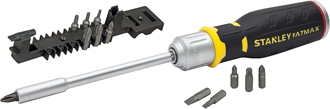 Stanley FatMax Ratchet Screwdriver With 12 Bits