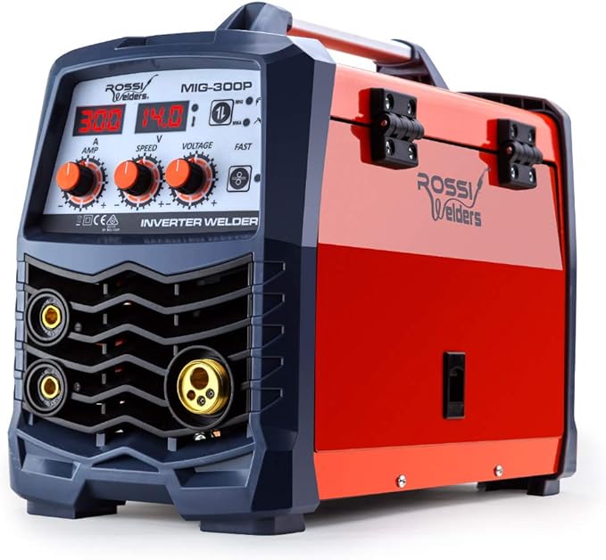 Rossi 300 Amp Portable MIG Stick DC Gas Gasless Inverter Welder