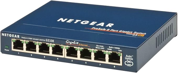 Netgear GS108 ProSafe 8-Port Gigabit Switch