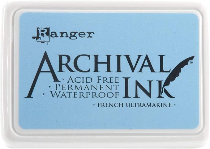 Ranger Archival Ink #0 Pad | French Ultramarine