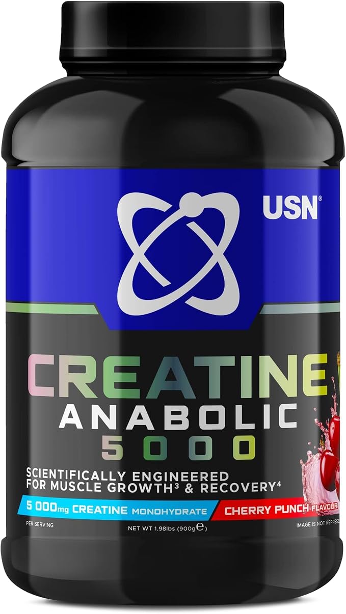 USN Creatine Anabolic All in One Creatine Amino Muscle Building Stack Cherry 900g