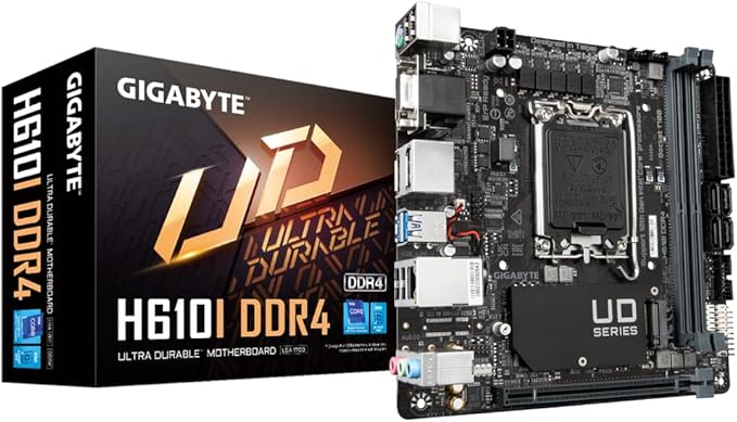 Gigabyte H610I DDR4 Motherboard Intel H610 Express LGA 1700 Mini ITX
