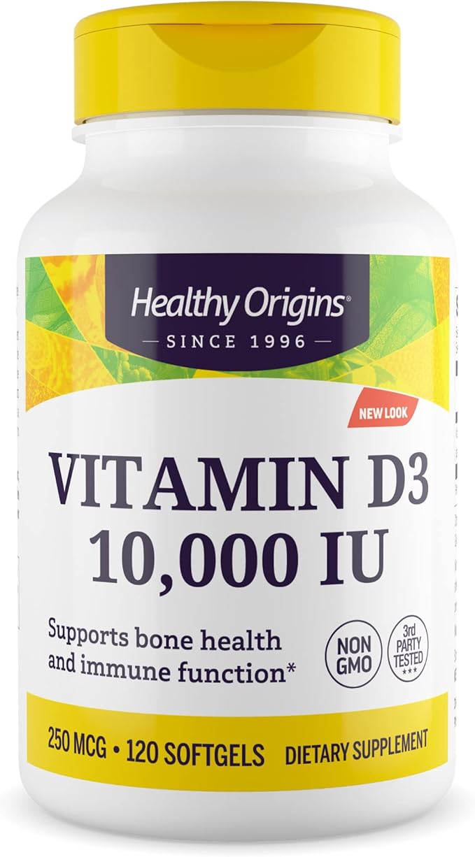 Healthy Origins Vitamin D3 - 10000 IU - 360 Softgels