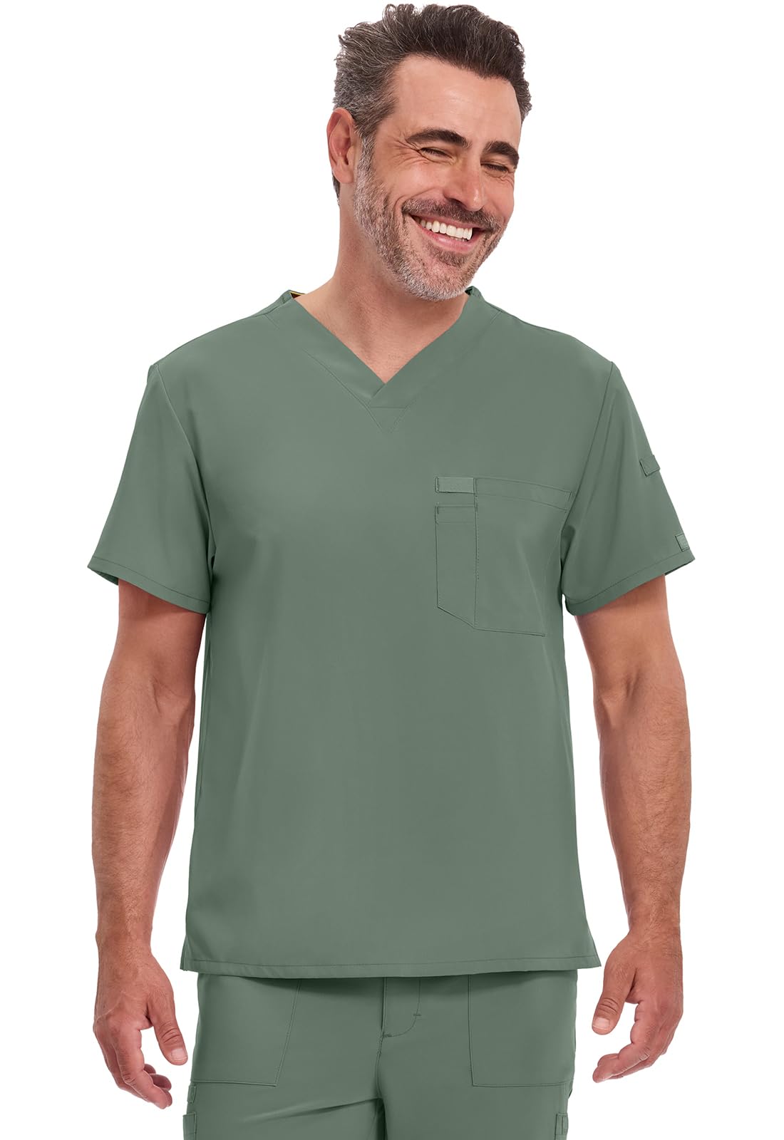 Dickies EDS Essentials Men's V-Neck Scrub Top - M - Navy