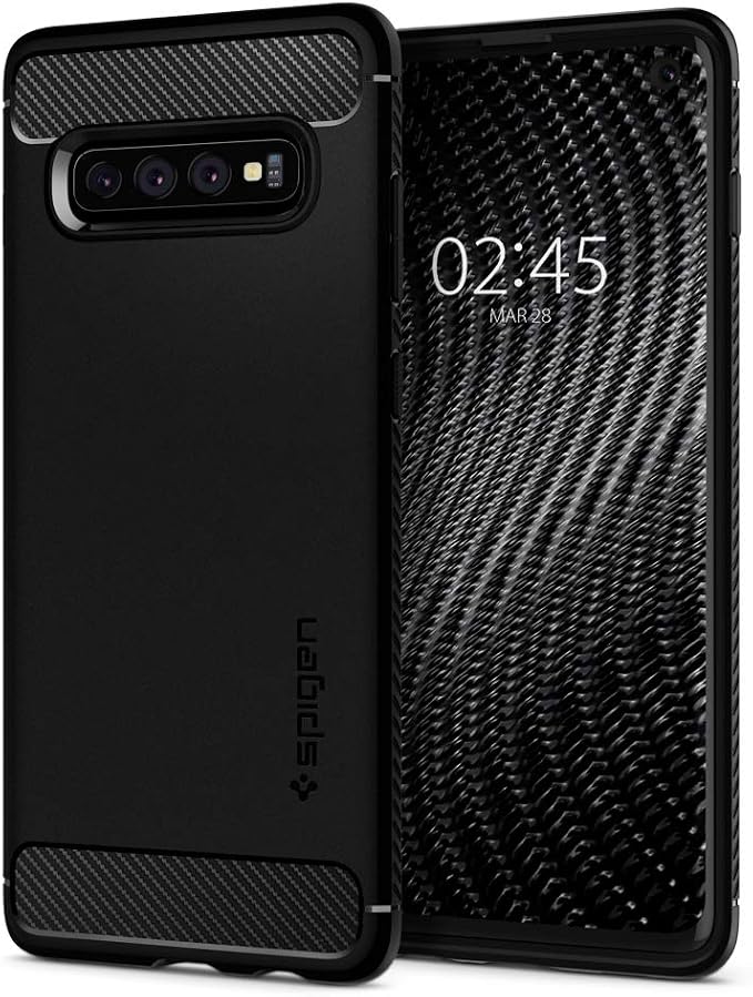 SPIGEN Rugged Armor Samsung Galaxy S10 Case - Black
