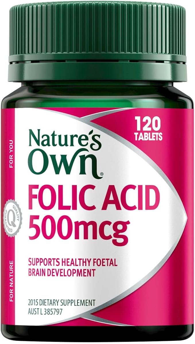 Nature's Own Folic Acid 500mg Tablets 120 Pack