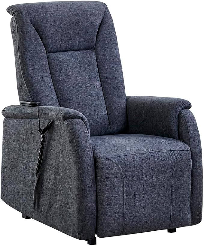 Electric Recliner Armchair Adjustable Lounge Modern Remote Control Dark Grey
