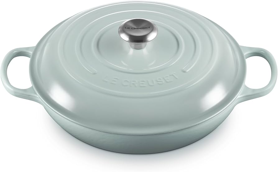 Le Creuset Signature 3.5-Quart Round Enamel Cast Iron French/Dutch Oven Sea Salt