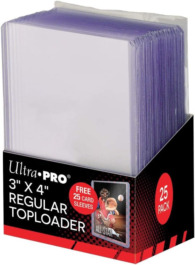 Ultra Pro: 3" x 4" Clear Toploader with Card Sleeves 25ct