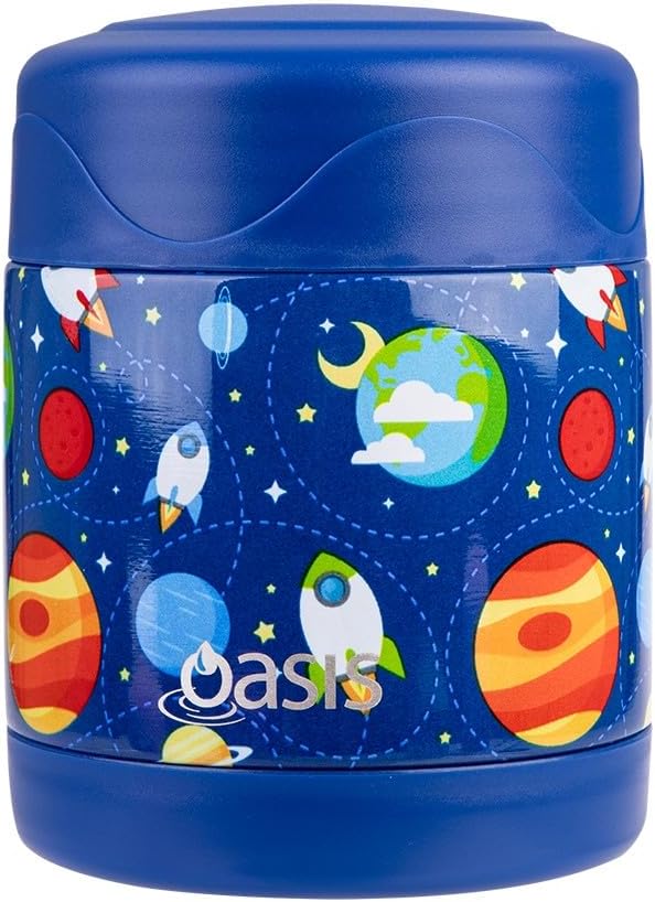 Oasis Stainless Steel 300ml Kids Food Flask - Bricks