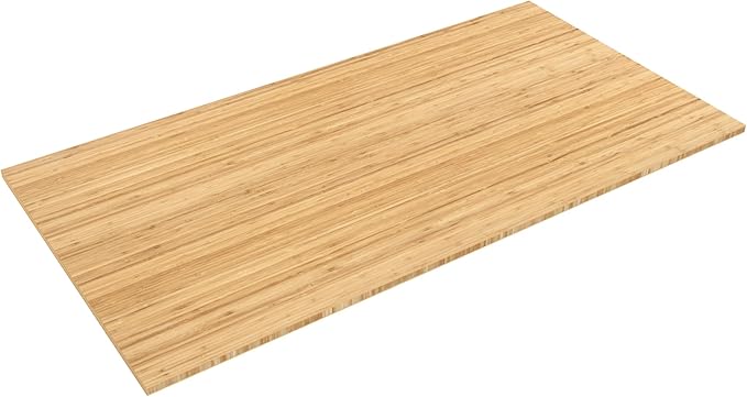 FLEXISPOT Whole Piece Bamboo 140cmx70cm Desktop Height Adjustable Desk Rectangular Tabletop