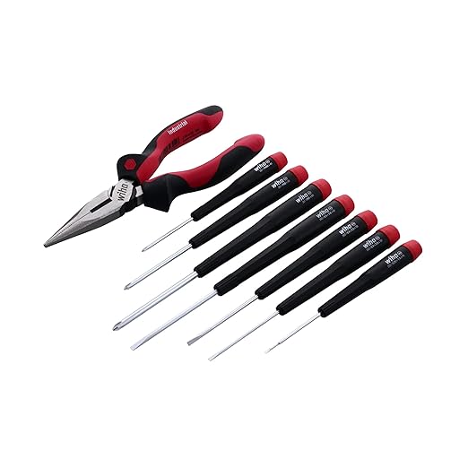 Wiha 26197 7 Piece Precision Slotted and Phillips Screwdriver Set