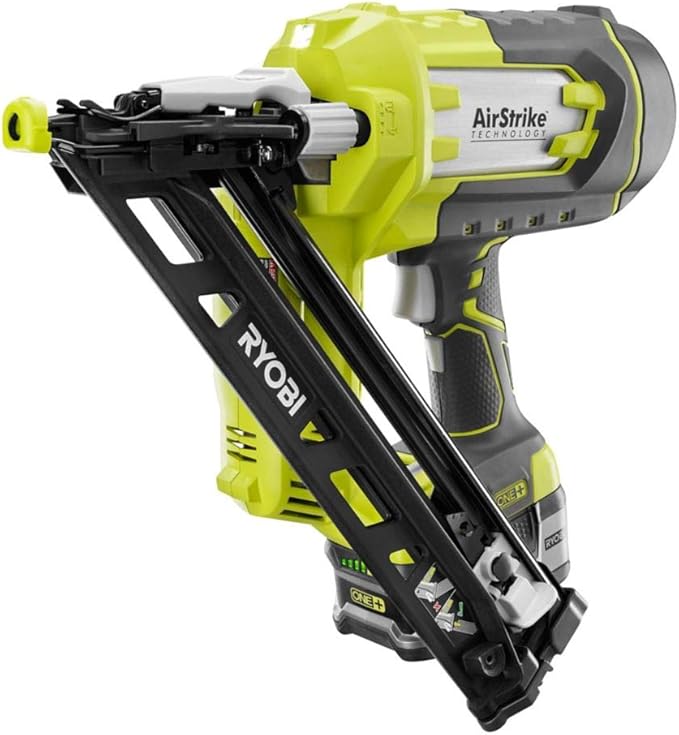 Ryobi 18V One+ Airstrike 15Ga Finish Nailer R18NL15 with 5.0Ah Battery