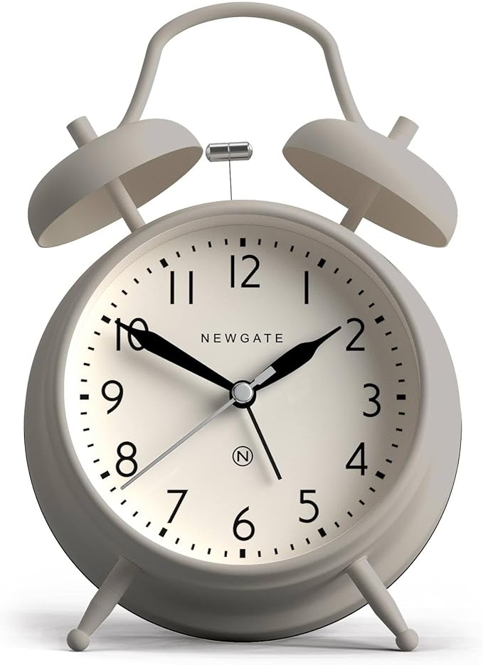Newgate New Covent Garden Alarm Clock - Overcoat Grey