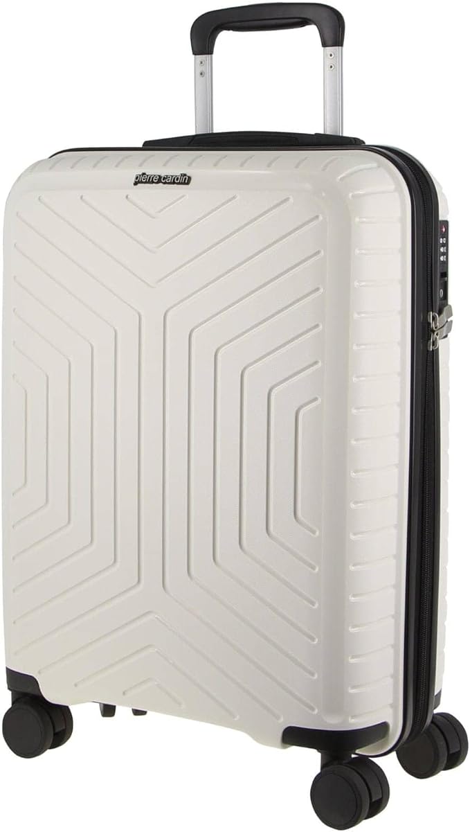 Pierre Cardin 76cm Large Hard-shell Suitcase in Burgundy