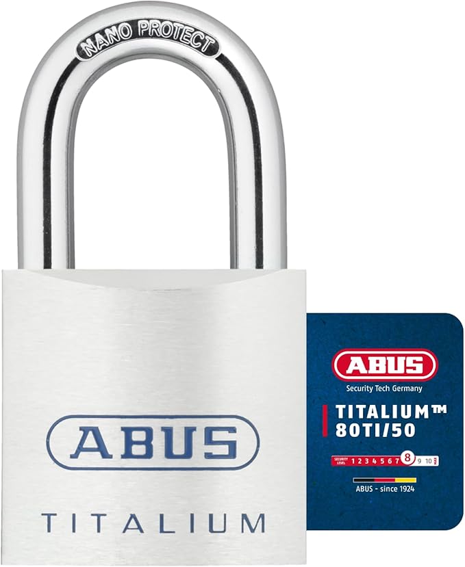 Abus 80TI 50mm Titalium Padlock Keyed Alike KA8011