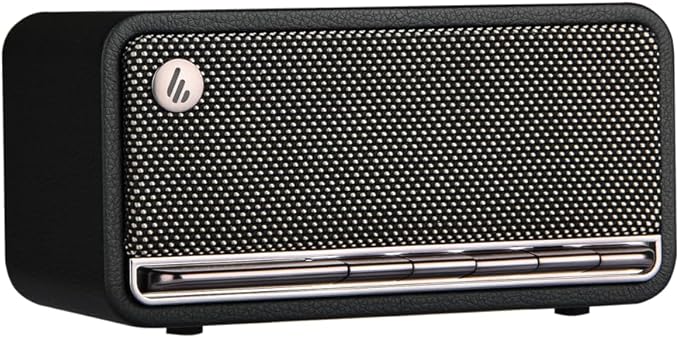 Edifier MP230 Retro Black Portable Bluetooth Retro Speaker - Bluetooth 5.0 Aux Micro SD USB Audio Streaming 10hrs Battery Life