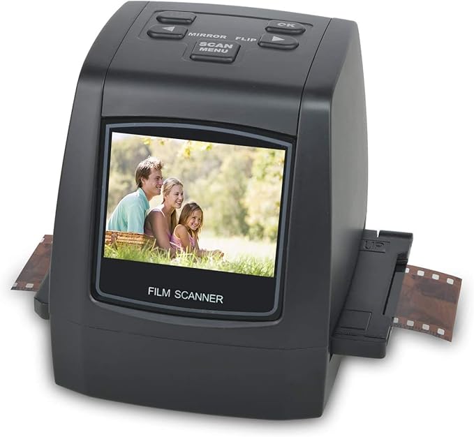 DIGITNOW 22MP All-in-1 Film & Slide Scanner Converts 35mm 135 110 126 and Super 8 Films/Slides/Negatives to Digital JPG Photos Built-in 128MB