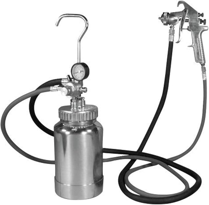 Astro Pneumatic 2PG8S 2 Quart Pressure Pot With Silver Gun and Hose