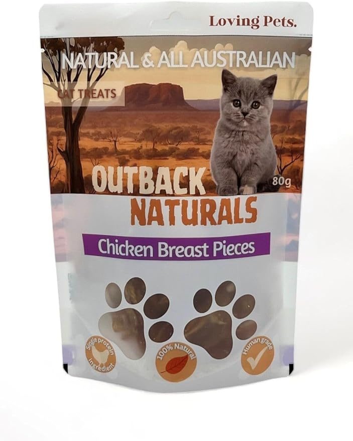 Loving Pets Chicken Breast Pieces Cat Treat 80g