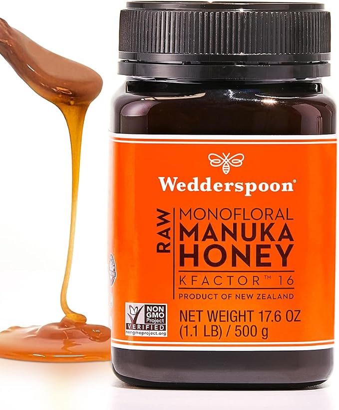 Wedderspoon Raw Premium Manuka Honey KFactor 16 17.6 Ounce