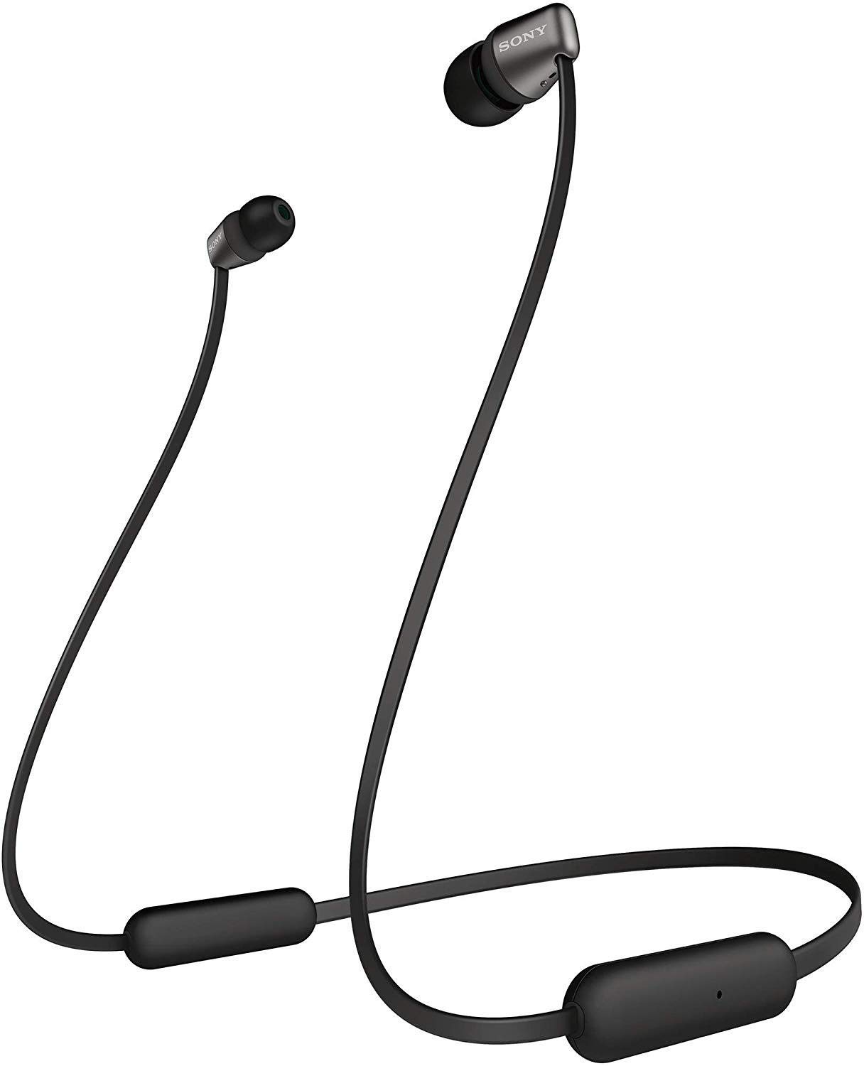Sony WI-C310 Bluetooth Wireless in-Ear Headphones with Mic, up to 15h Battery Life, Black